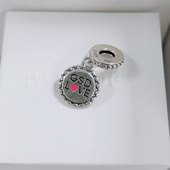 Pandora German Shepherd Dog Exclusive Dangle Charm with box - Picture 6 of 6